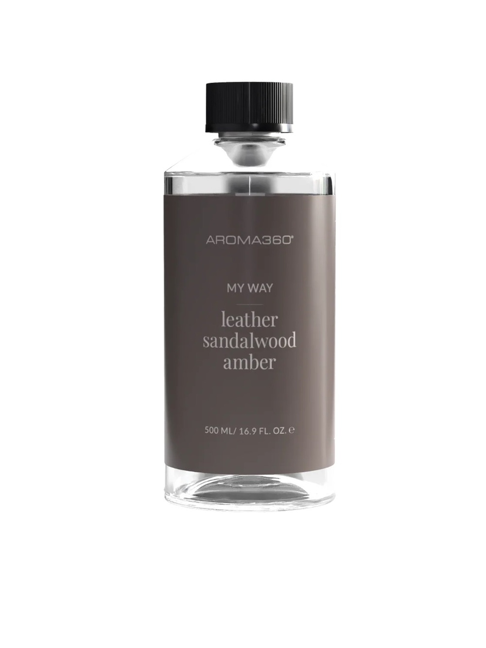 Aroma360 My Way Leather Sandalwood Amber Scent Diffuser Oil 500ml